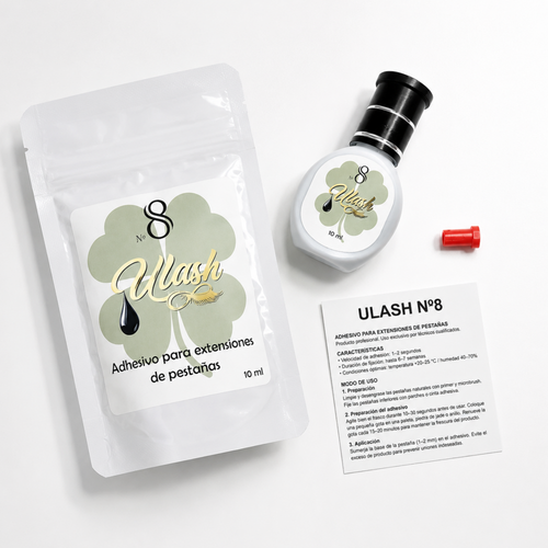 Adhesivo Profesional ULash Nº8 | Secado 1–2 s | 10 ml